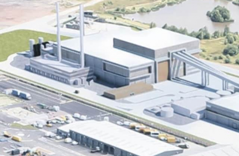 An artists impression of what the incinerator could look like.
