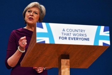 Theresa May speaks at Party Conference